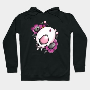 rose quartz skull Hoodie